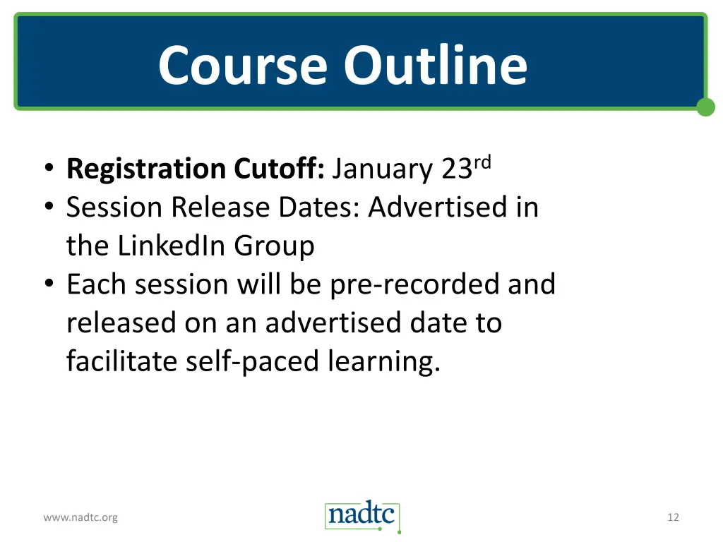 course outline 1