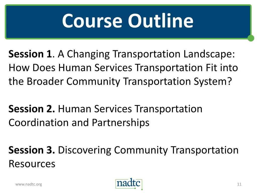course outline