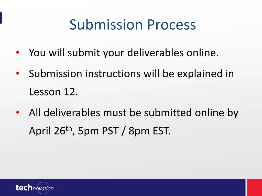 submission process