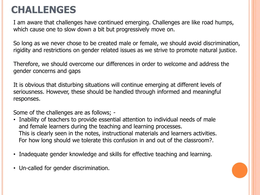 challenges