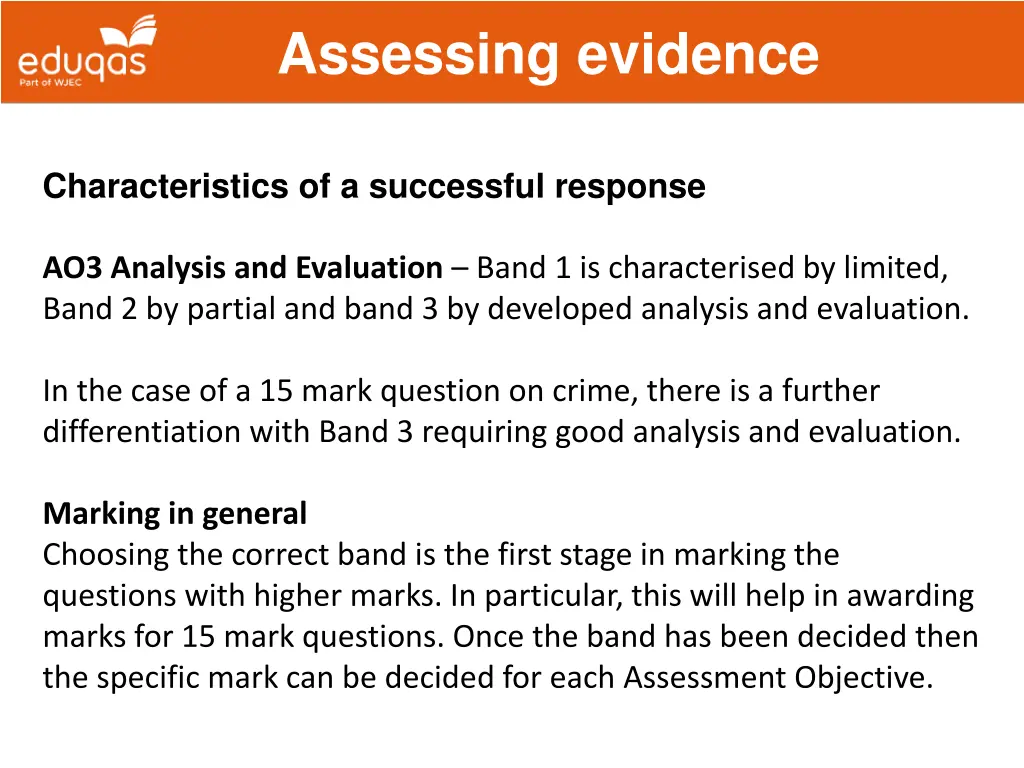 assessing evidence 11