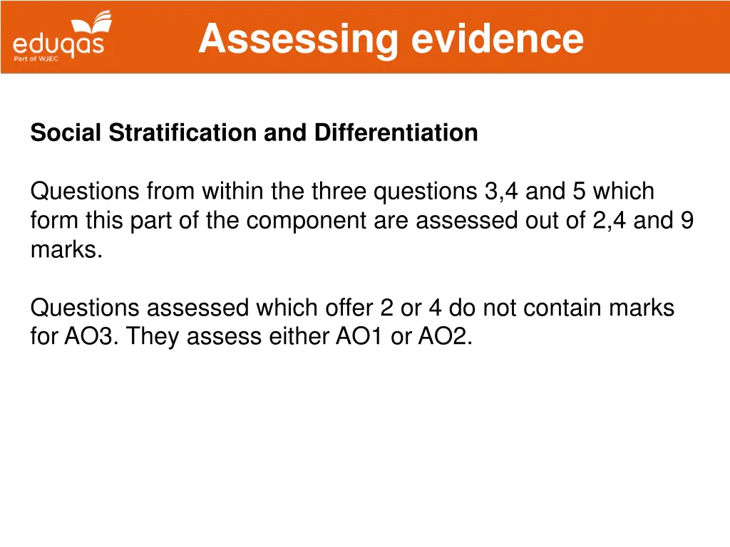 assessing evidence 3