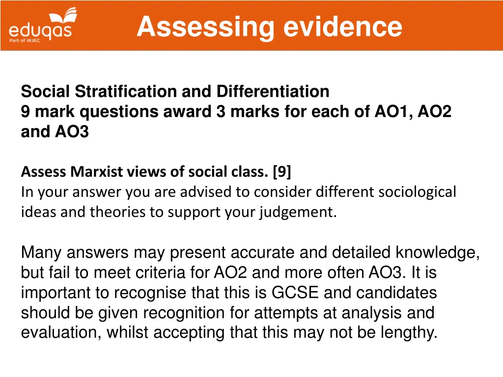 assessing evidence 6