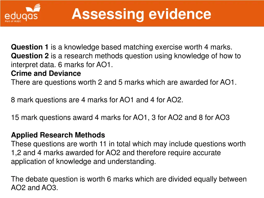 assessing evidence 7
