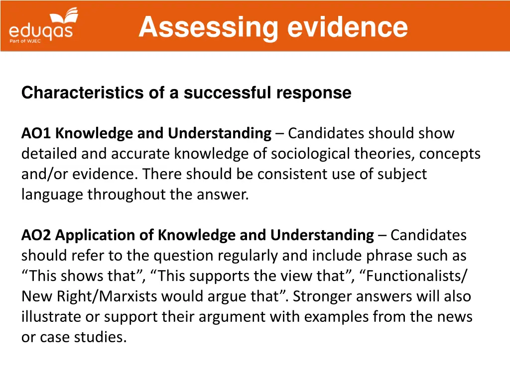 assessing evidence 9