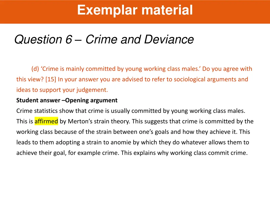exemplar material 6