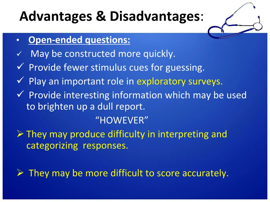 advantages disadvantages 1
