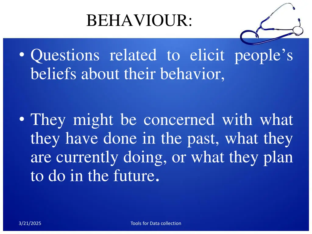 behaviour