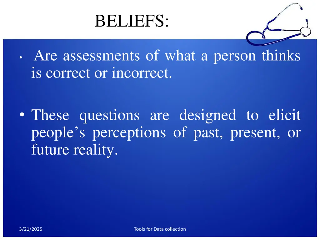 beliefs