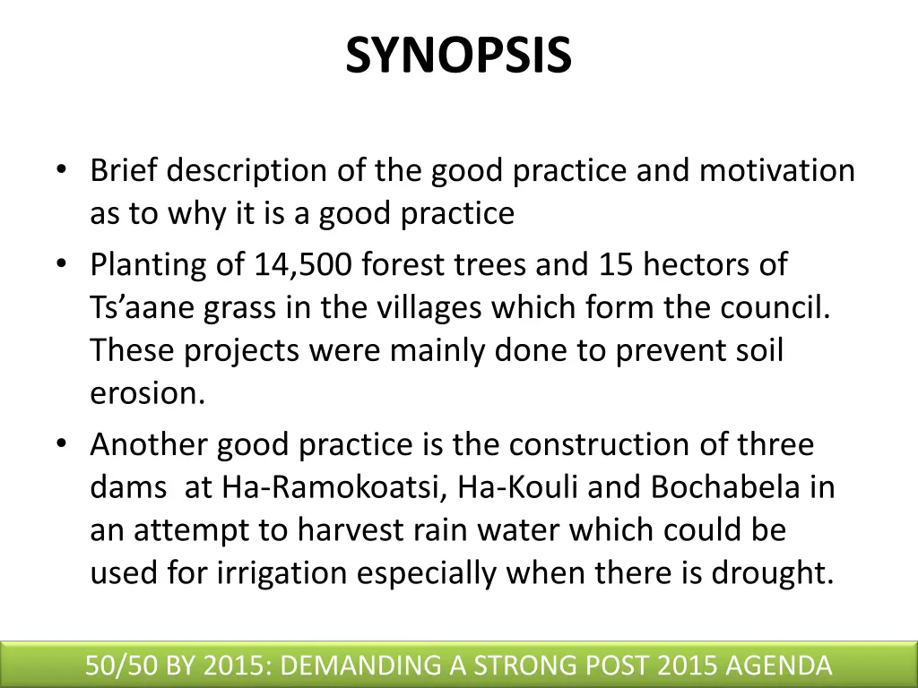 synopsis