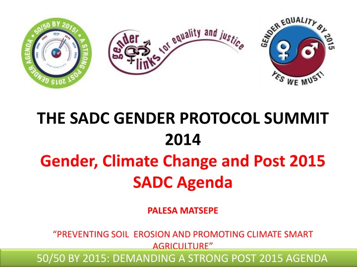 the sadc gender protocol summit 2014 gender