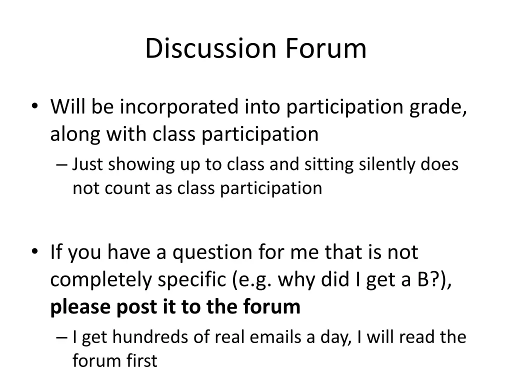 discussion forum