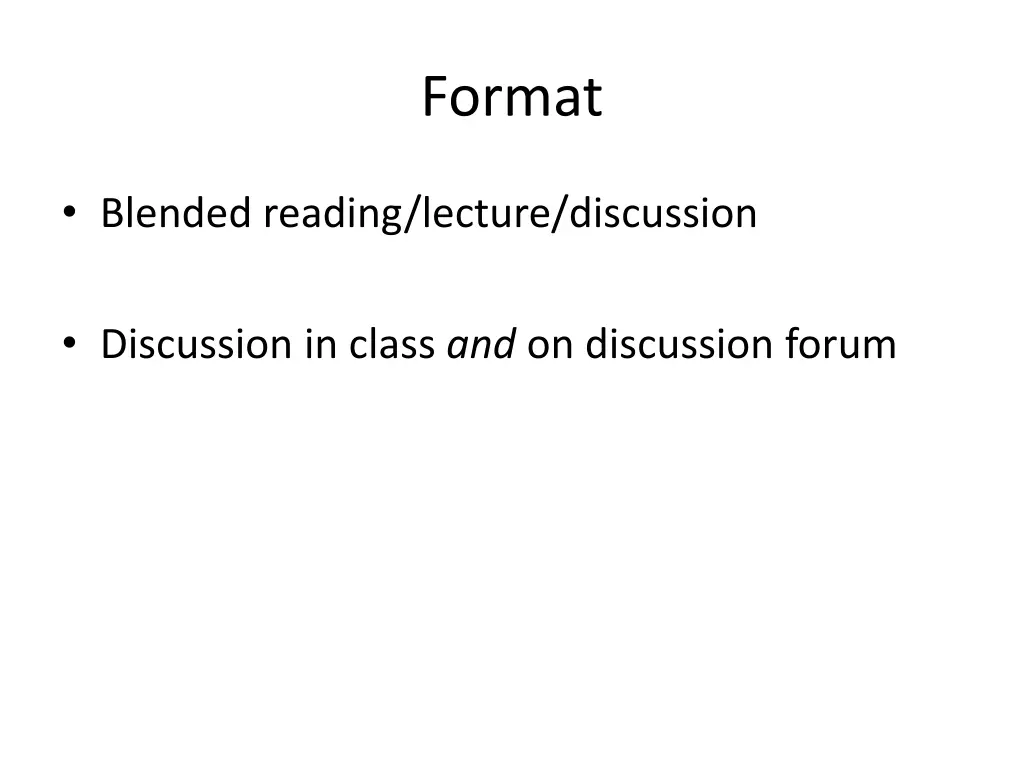 format