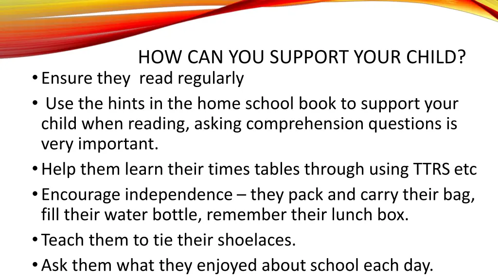 how can you support your child ensure they read