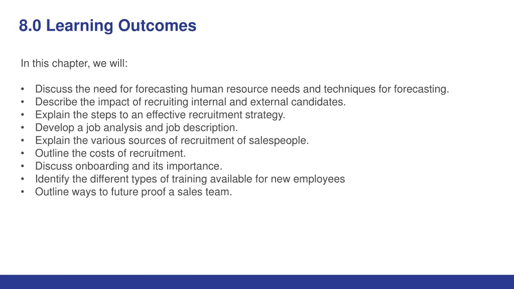 8 0 learning outcomes