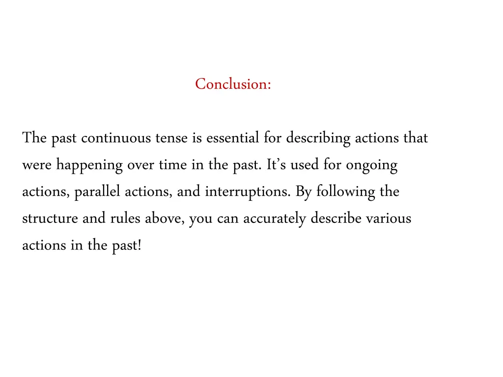 conclusion