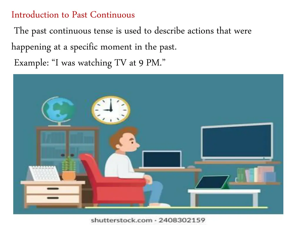 introduction to past continuous the past