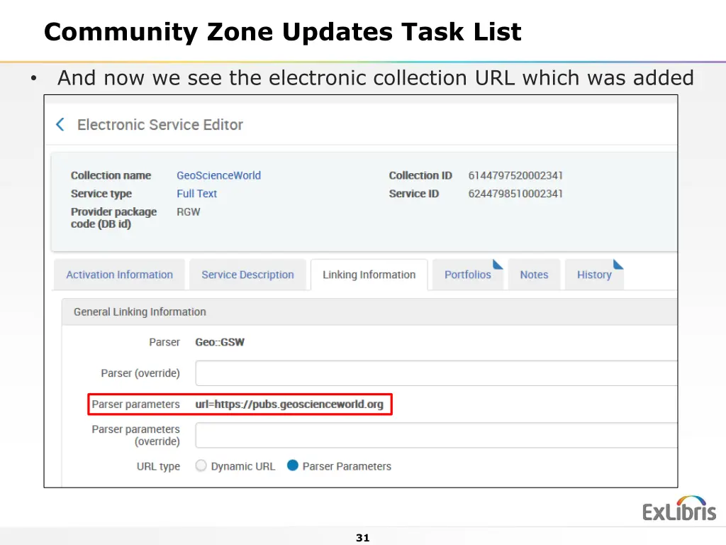 community zone updates task list 6