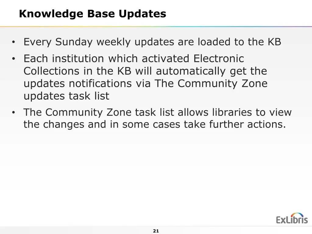 knowledge base updates