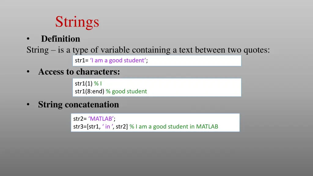 strings definition string is a type of variable