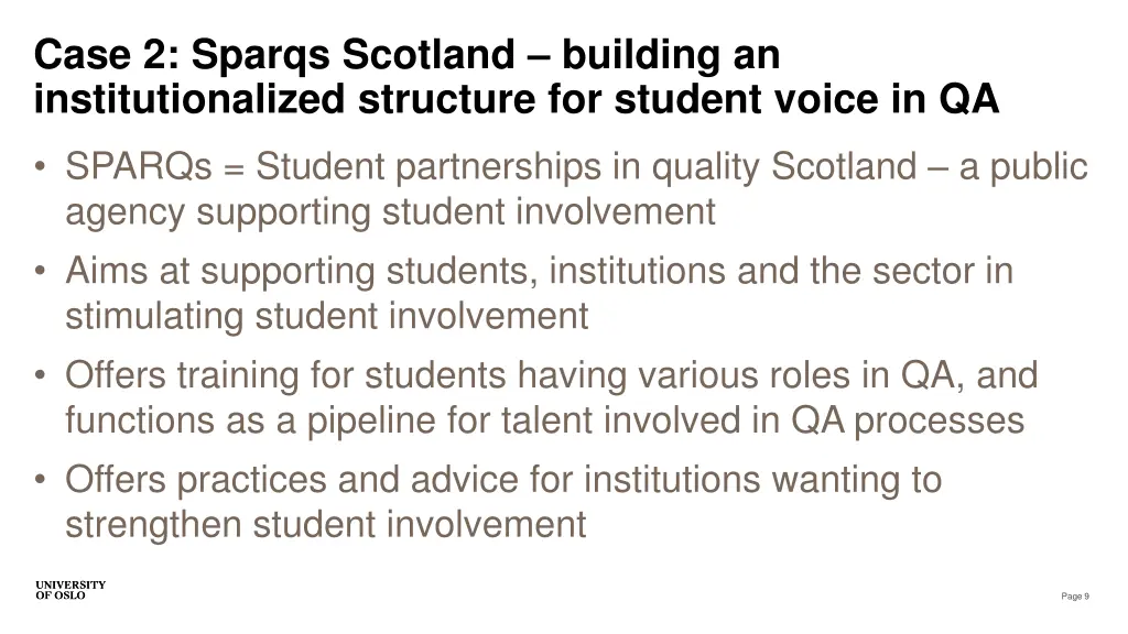 case 2 sparqs scotland building