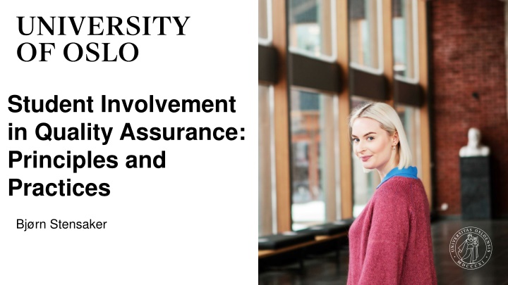student involvement in quality assurance
