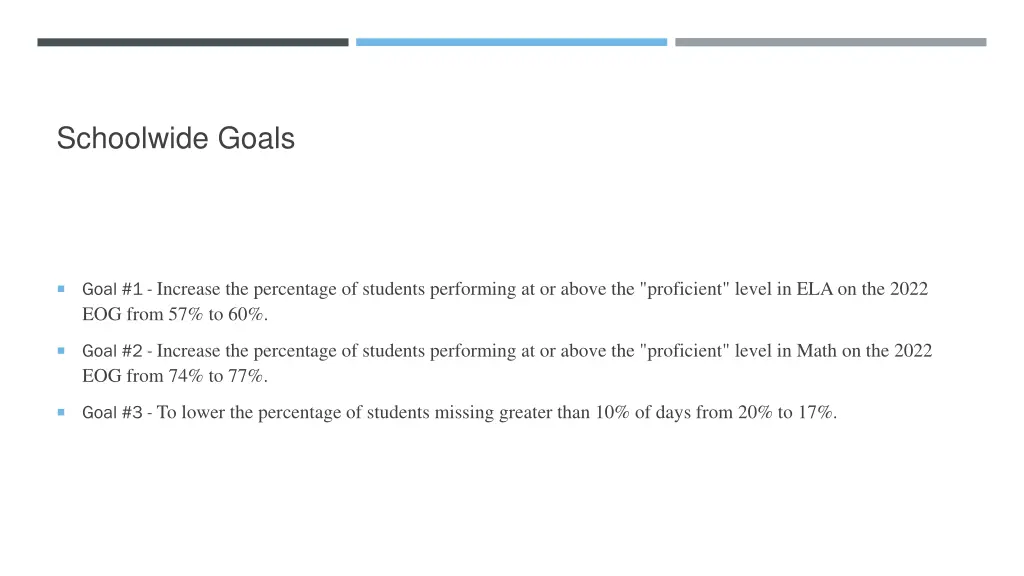 schoolwide goals
