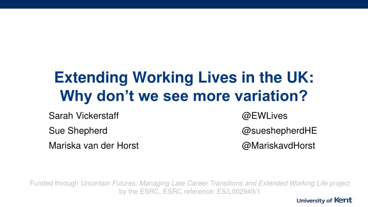 extending working lives