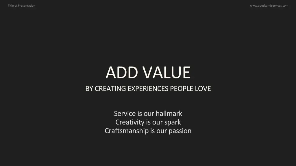 add value