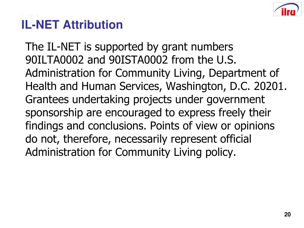 slide 20 il net attribution