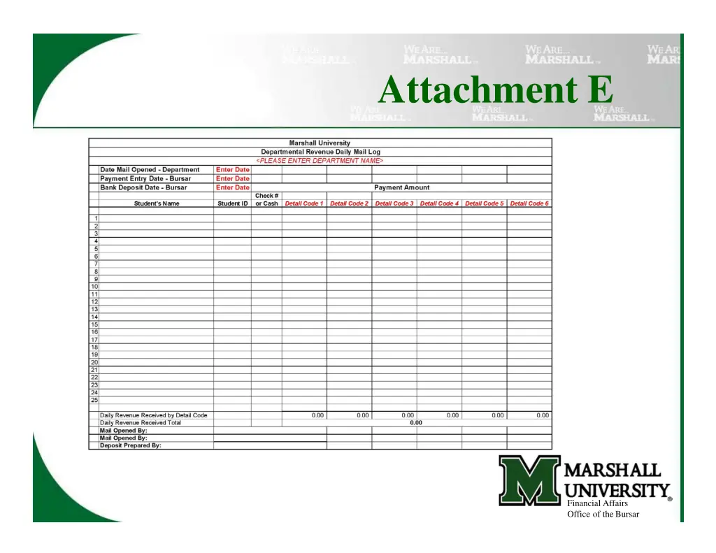 attachment e