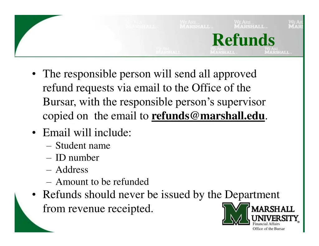 refunds