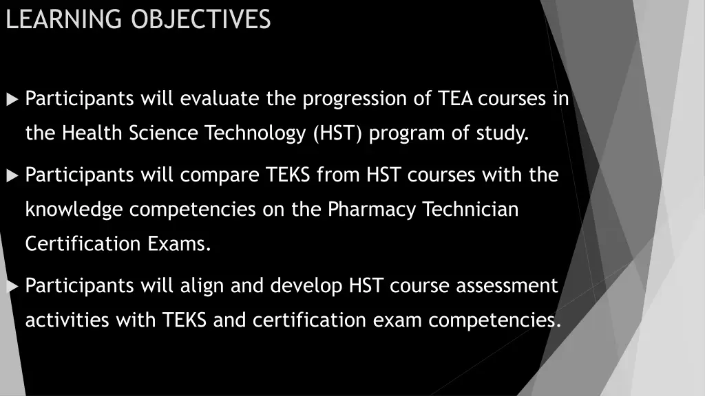 learning objectives