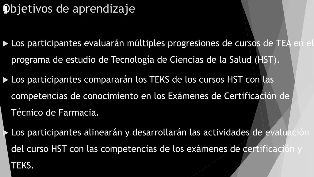 objetivos de aprendizaje
