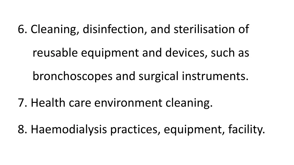 6 cleaning disinfection and sterilisation of