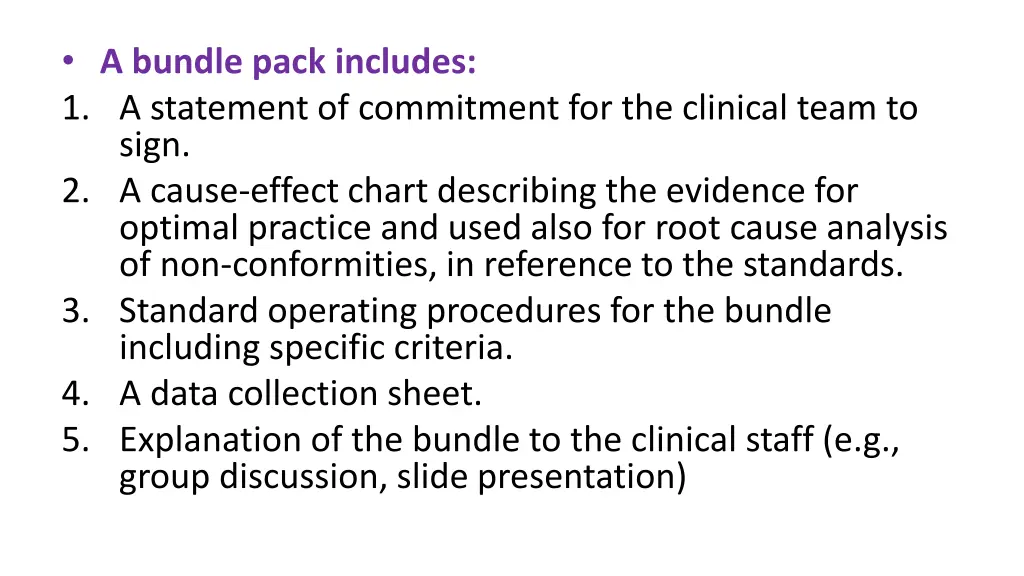 a bundle pack includes 1 a statement