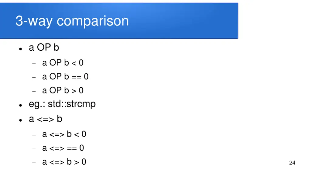 3 way comparison