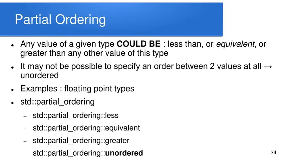 partial ordering
