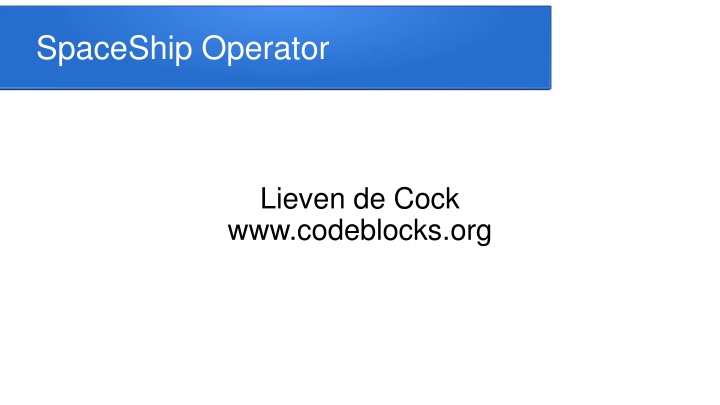spaceship operator