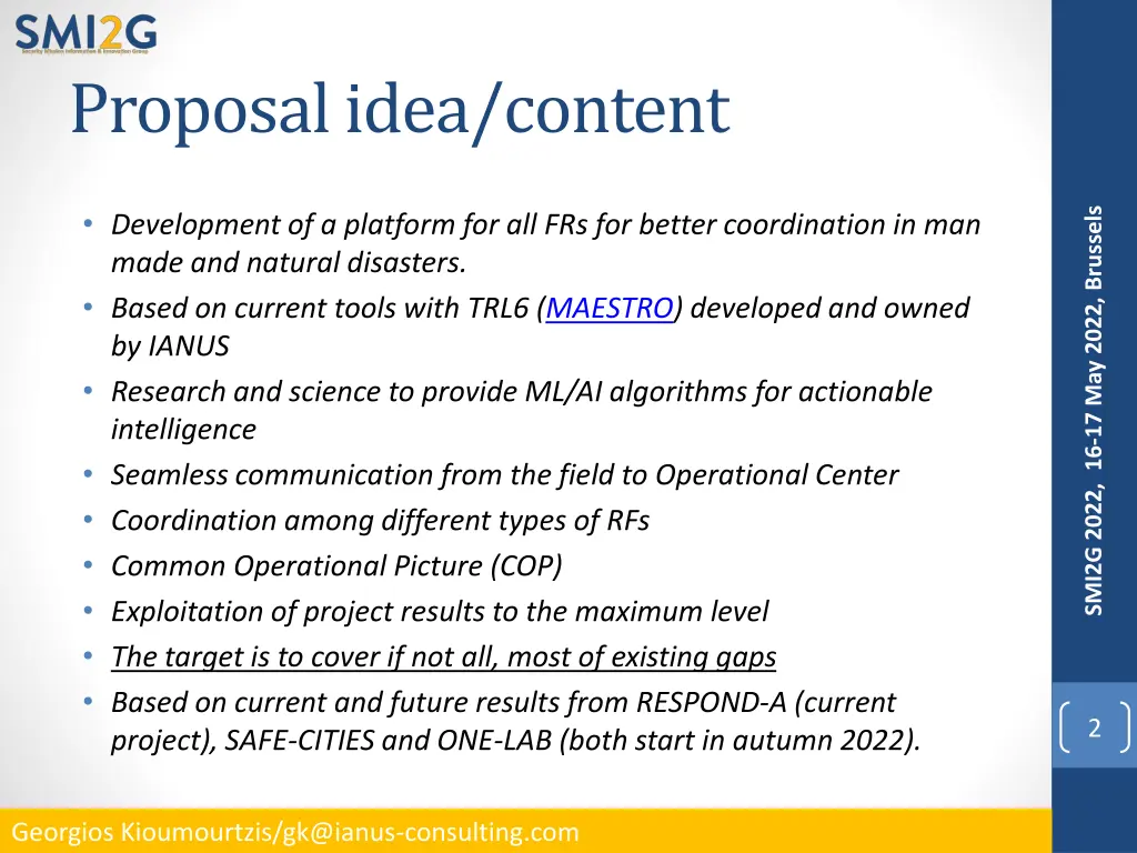 proposal idea content