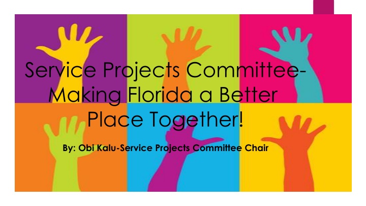 service projects committee making florida