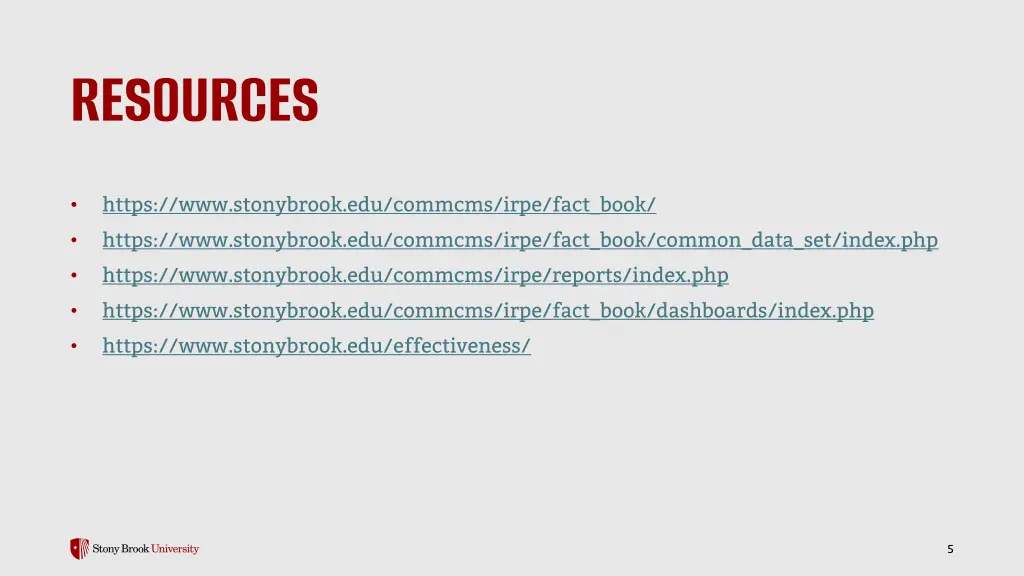 resources