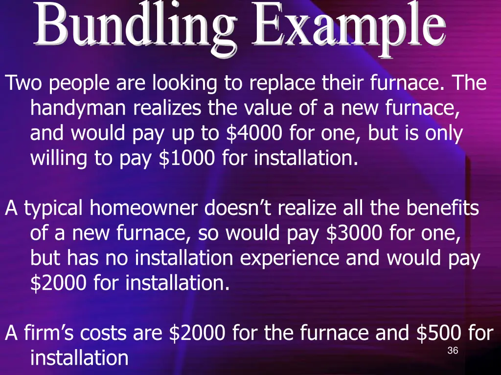 bundling example