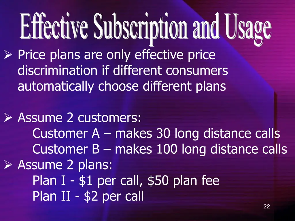 effective subscription and usage