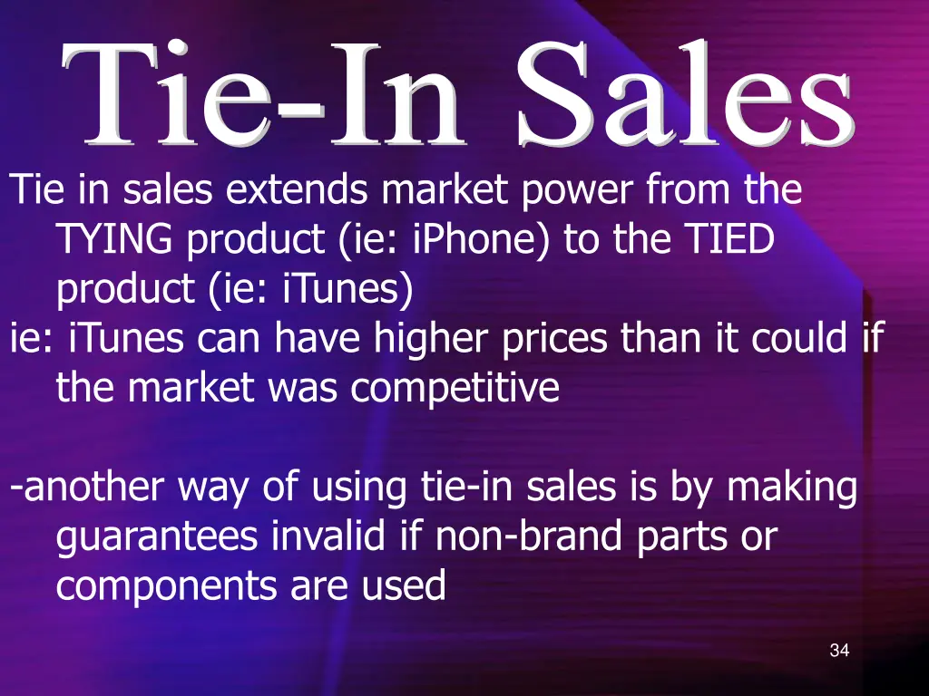 in sales
