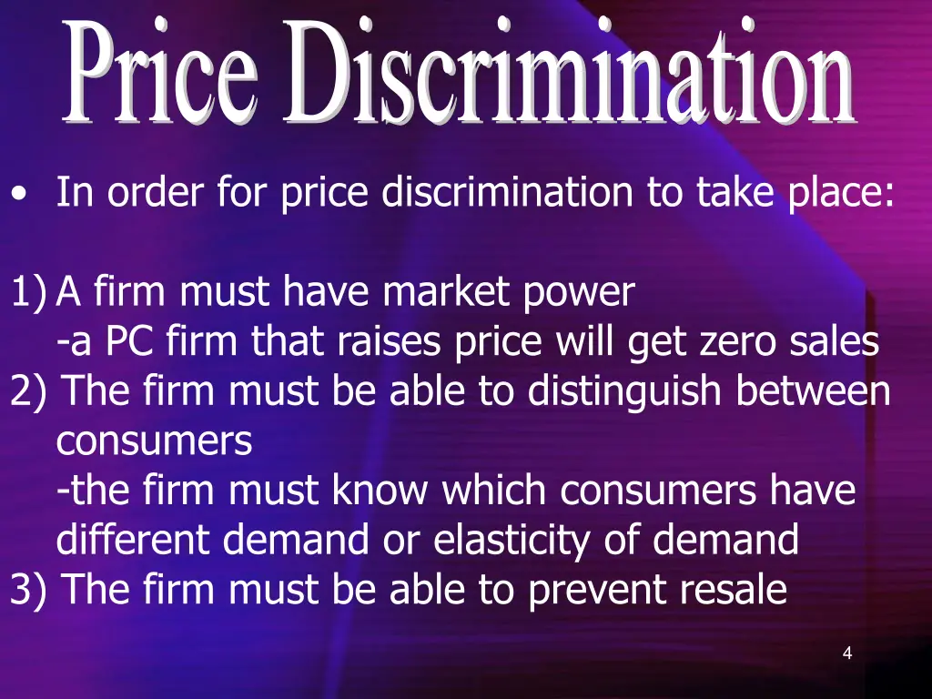 price discrimination