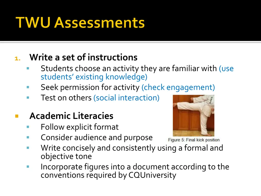 1 write a set of instructions students choose