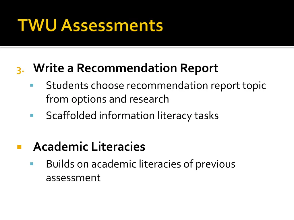 3 write a recommendation report students choose