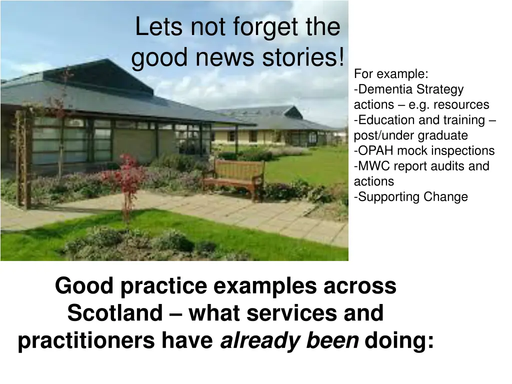 lets not forget the good news stories