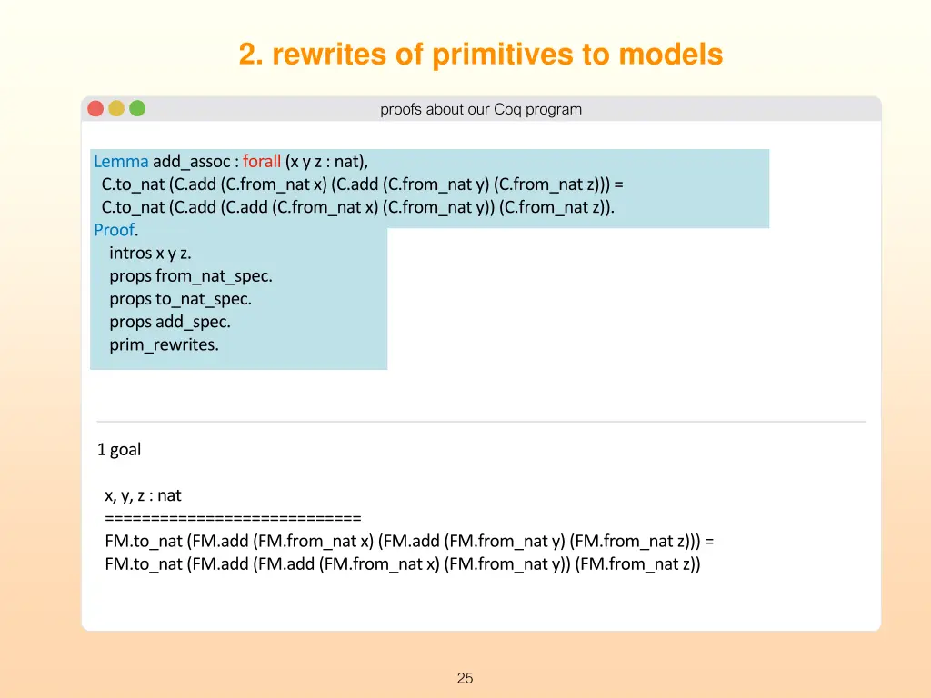 2 rewrites of primitives to models 2